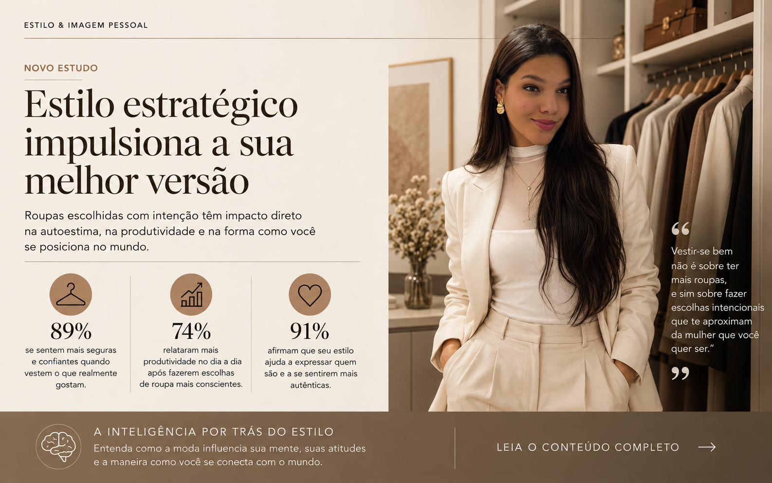 Notícia sobre comportamento de compra feminino
